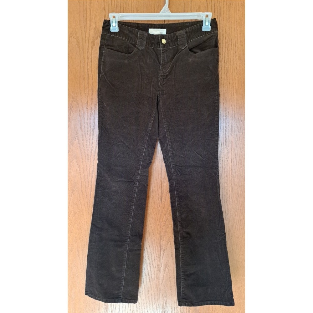 Michael Kors Women's Brown Stretch Cotton/Elastan Corduroy Pants Trousers  4 New